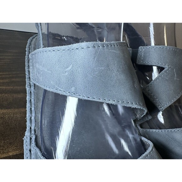 NAOT‎ Enid Gray Hook & Loop Vintage Slate Comfort Sandals Women US 10-10.5 EU 41 - Picture 7 of 14